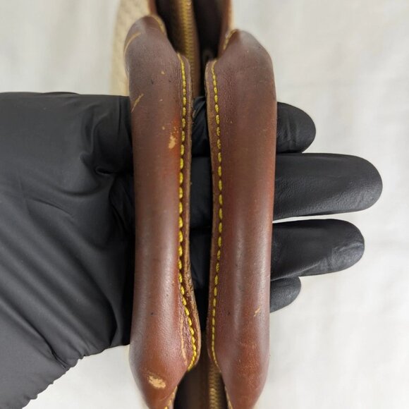 Authentic Celine Tote Bag Handbag Macadam Beige7 Vintage Based on Original Title - Picture 14 of 16